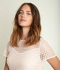 Picture of OLYMPE POWDER PINK LACE COROLLA DRESS